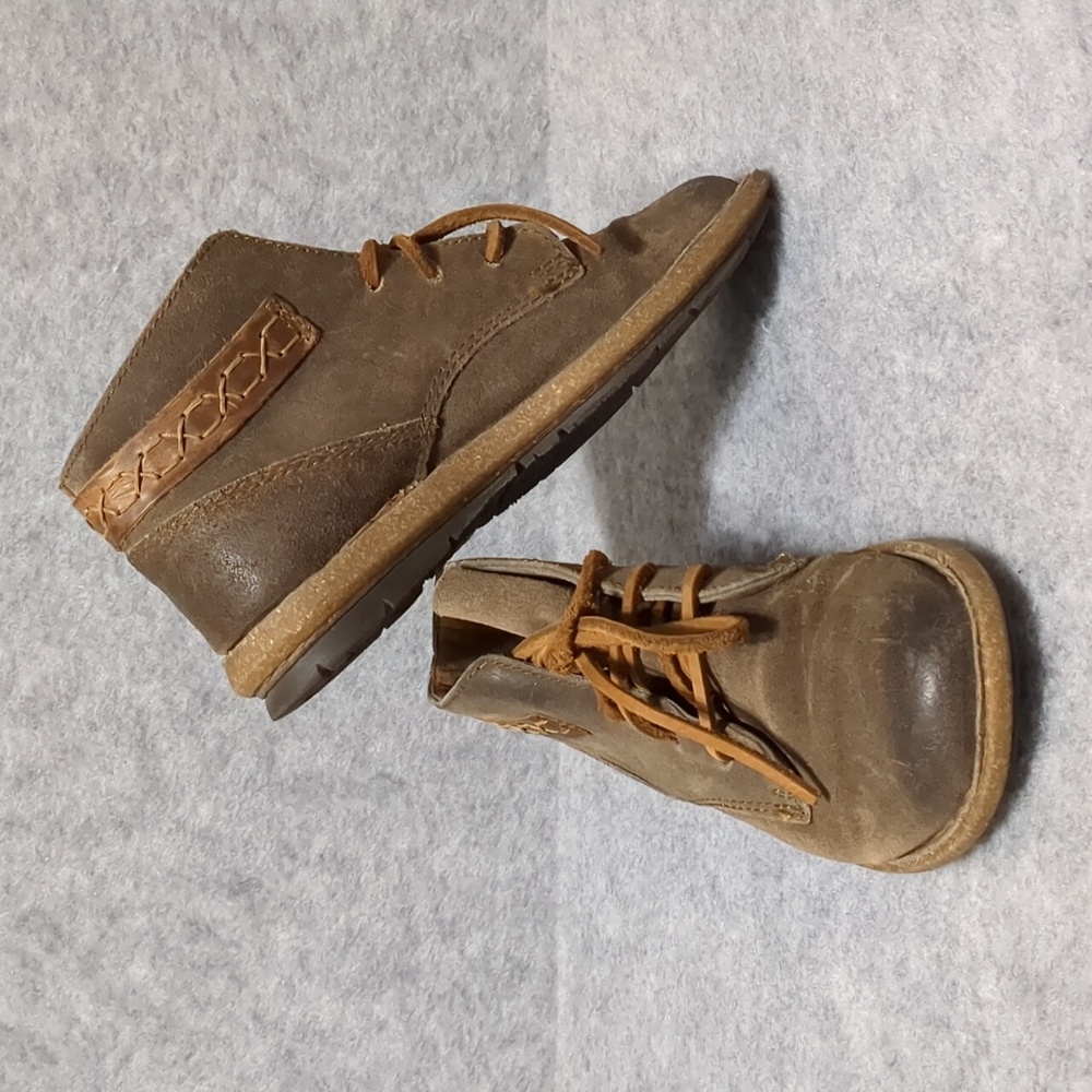 Born Cele Leather Booties Dustressed Round Toe Women's Size 6 - Picture 4 of 8